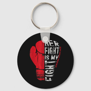 Her Fight Is My Fight Shirt Heart Disease Awarenes Key Ring
