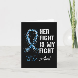 Her Fight Is My Fight T1D Aunt Type 1 Diabetes Awa Card