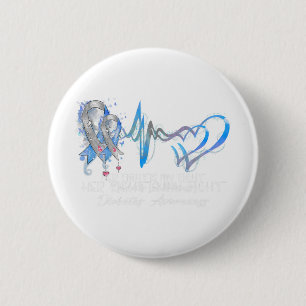Her Fight Is My Fight Type 1 Diabetes Awareness Gi 6 Cm Round Badge