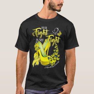 Her Fight Is My Fight Yellow High Heels Endometrio T-Shirt
