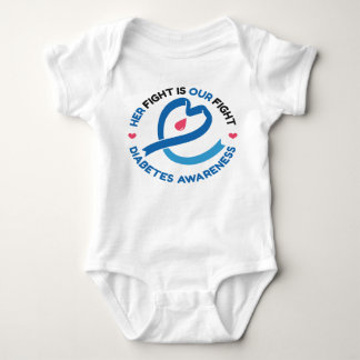 Her Fight Is Our Fight – Diabetes Awareness Baby Bodysuit