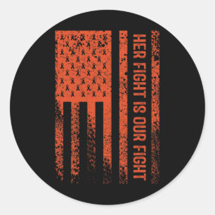 Her Fight Is Our Fight Rsd Crps Awareness 1 Classic Round Sticker