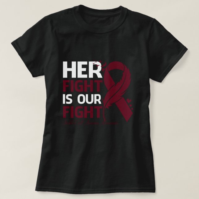 Her Fight Is Our My Fight SICKLE CELL ANEMIA AWARE T-Shirt (Design Front)