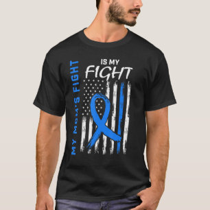 Her Fight Mum Type 2 Diabetes Awareness Flag Men W T-Shirt