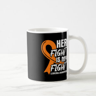 Her Fight My Fight Leukemia Awareness Ribbon Leuke Coffee Mug