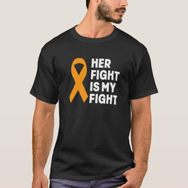 Her Fight My Fight Ms Warrior Multiple Sclerosis A T-Shirt (Front)