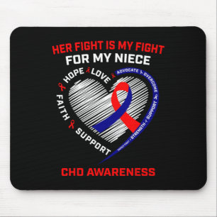 Her Fight Niece Chd Awareness Heart Disease Graphi Mouse Pad