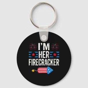 Her Firecracker 4th Of July Fireworks Matching Cou Key Ring