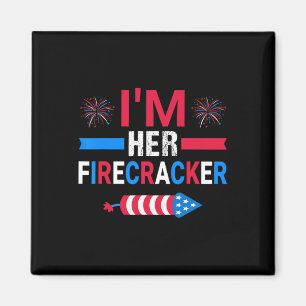 Her Firecracker July 4th Matching Couple For Here Magnet
