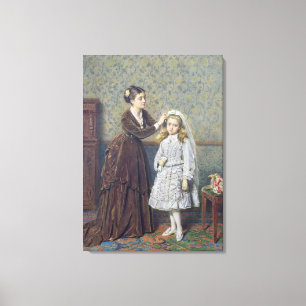 Her First Communion Canvas Print