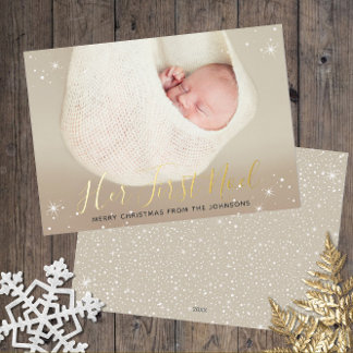 Her First Noel Baby's First Christmas Photo