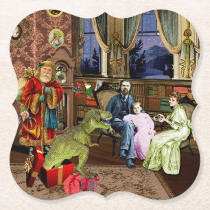  Her First T-Rex Paper Coaster