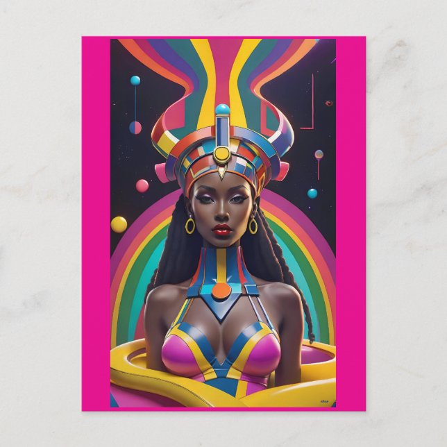 Her Glamour Set Them Free Postcard (Front)
