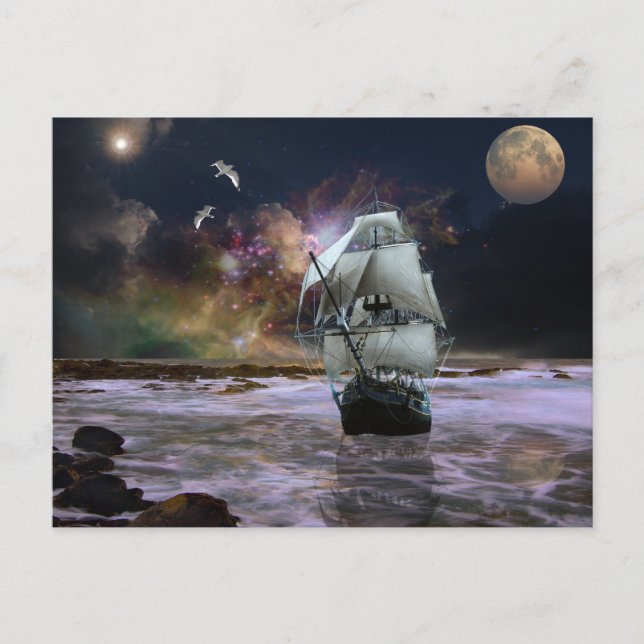 Her guiding star.. postcard (Front)