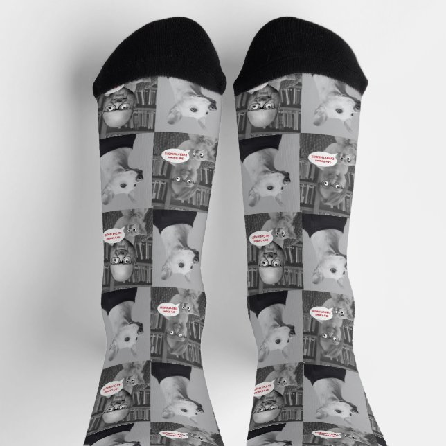 Her, His, Ivory Crazy Crew Socks (Top)