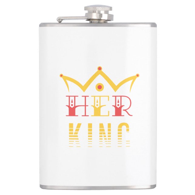 Her King Hip Flask (Front)
