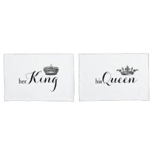 "Her King, His Queen" V2 Pillowcase Set