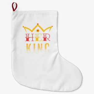 Her King Large Christmas Stocking