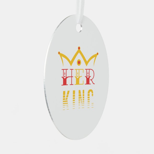 Her King Metal Tree Decoration (Front Right)