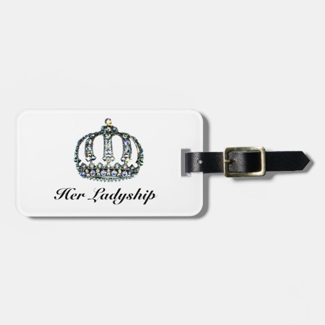 "Her Ladyship" Luggage Tags (Front Horizontal)