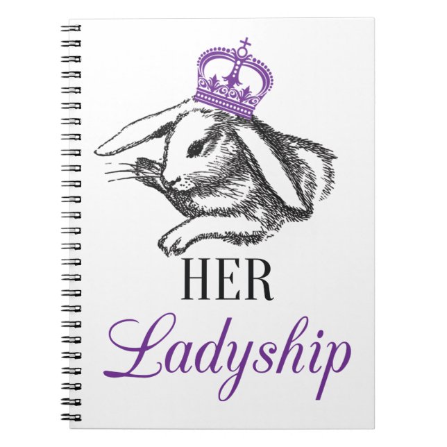 Her Ladyship Notepad Spiral Notebook (Front)