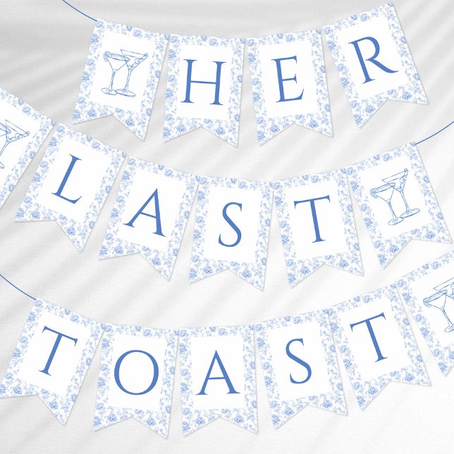 Her Last Toast on The Coast Floral Bunting (Creator Uploaded)