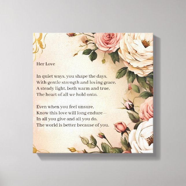 Her Love Canvas Print (Front)