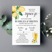 Her main squeeze bubbles & brews bridal shower
