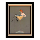 "Her Martini" 1920 Art Deco Print