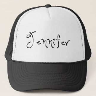 Her Name Is Jennifer Calligraphy Trucker Hat