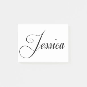 Her Name is Jessica Calligraphy Post-it Notes