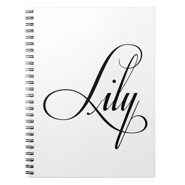 Her Name Is Lily Calligraphy Notebook (Front)