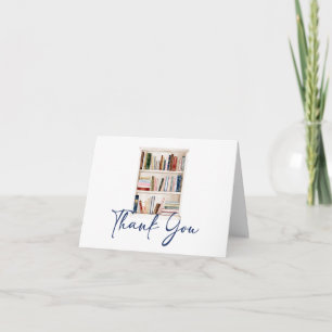 Her New Chapter Begins Book themed Bridal Shower Thank You Card