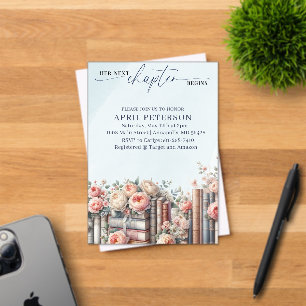 Her Next Chapter Begins, Storybook Bridal Shower Acrylic Invitations