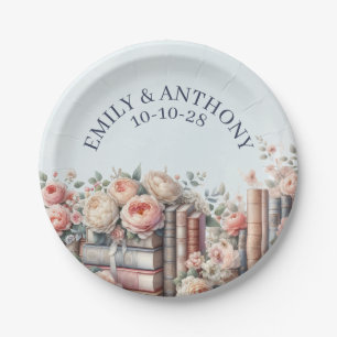 Her Next Chapter Begins, Storybook Bridal Shower  Paper Plate