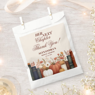 Her Next Chapter Book Theme Bridal Shower Favour Bags