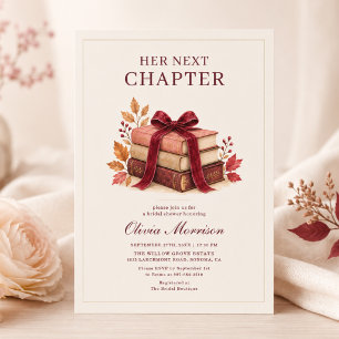 Her Next Chapter Fall Bridal Shower Invitation