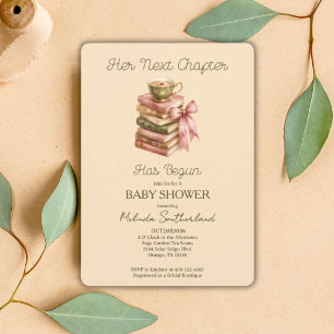 Her Next Chapter Has Begun Books Baby Shower Invitation
