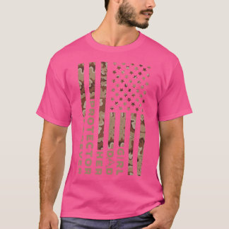 Her Protector Forever Funny Fathers Day Camoue Fla T-Shirt