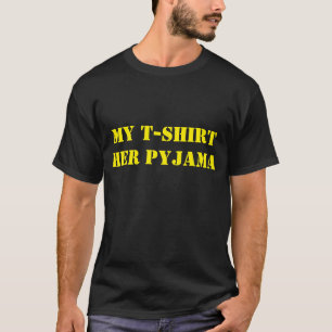 Her pyjama T-Shirt