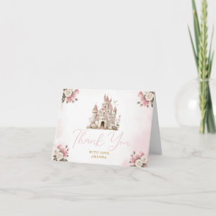 Her royal five-ness Princess Birthday Castle Thank You Card