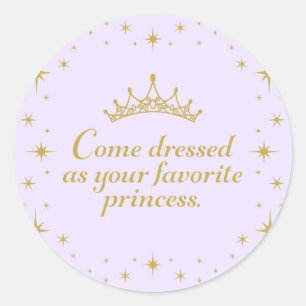 Her Royal Princess Birthday Classic Round Sticker