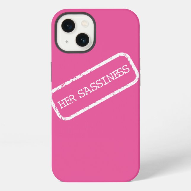 "HER SASSINESS"  iPhone CASE (Back)