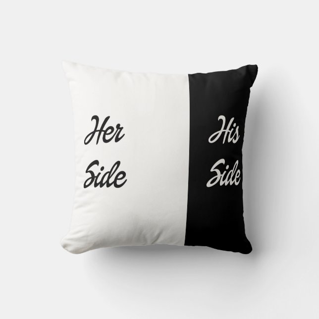 Her Side: His Side Cushion (Front)