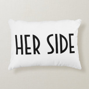 Her Side Text Decorative Cushion