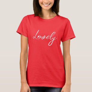 Her Simple Red Lovely Shirt
