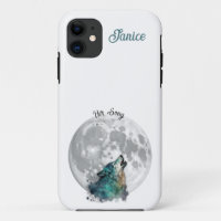 "Her Song" Wolf and Moon Customisable