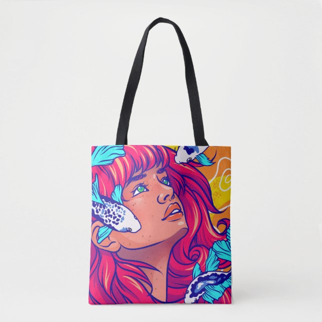 "Her Waves" Tote Bag (Front)