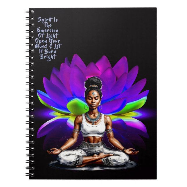 Her Wisdom Emersion  Spiral Photo Notebook (Front)