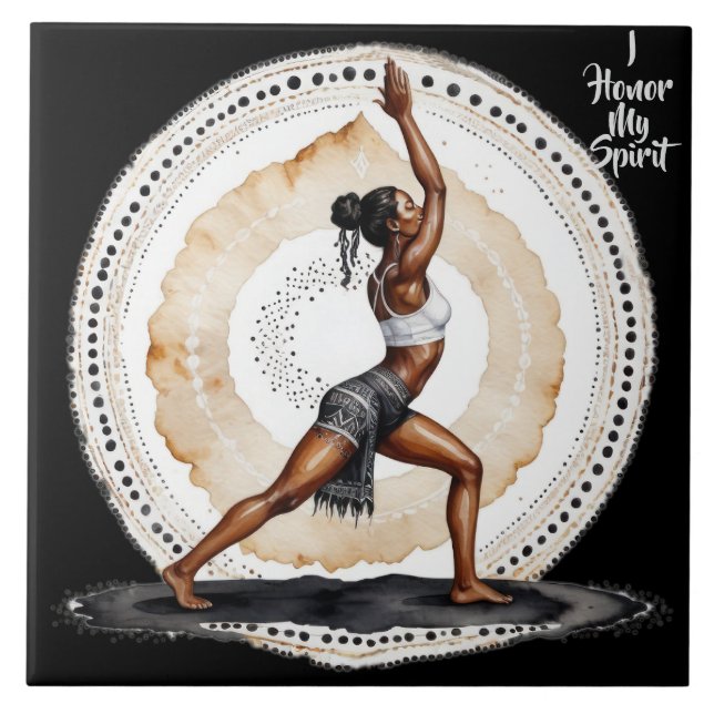 Her Wisdom I Honour  Ceramic Tile (Front)